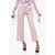 QL2 Straight Fit Teodora Stretch Cotton Pants Pink