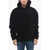 CULTURA Fleeced Hoodie With Two-Pockets Black