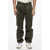 CULTURA Cotton Cargo Pants With Golden Button Green