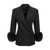 Valentino Garavani Valentino rose blazer Black