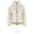 Moncler Grenoble Fur-effect down jacket White