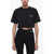 Off-White Permanent Cropped Crew-Neck T-Shirt Black