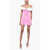 ADRIANA HOT COUTURE Bodycon Chenille Mini Dress With Maxi Bow Pink