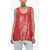 P.A.R.O.S.H. Sequined Tank Top Red