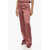 Max Mara Studio Jacquard Moli Pants With Side Zip Pink