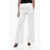 Dries Van Noten Linen Blend Straight Fit Pants White