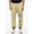 Stone Island Brushed Cotton Joggers With Contrasting Detail Beige