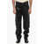 ANDERSSON BELL Straight Leg Leather Dreszen Pants With Belt Loops Black