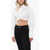 JACQUEMUS Stretch Cotton Plidao Crop Shirt White