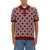 DRÔLE DE MONSIEUR Geometrique Knit Polo Shirt RED