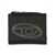 Diesel Leather Card Holder With Logo BLACK