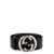 Gucci Gucci Gg Buckle Leather Belt Black