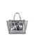 GIANNI CHIARINI Gianni Chiarini Marcella Smooth Leather Tote Bag SILVER