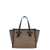 GIANNI CHIARINI Gianni Chiarini Miss Marcella Herringbone Fabric Handbag Beige