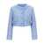 Dolce & Gabbana Dolce & Gabbana Wool Tweed Cropped Jacket CLEAR BLUE