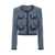 Self-Portrait Self-Portrait Blazer Textured Denim BLUE