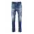 DSQUARED2 'Cool Guy' Blue Five-Pocket Jeans With Logo Patch In Stretch Cotton Denim Man BLUE