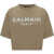 Balmain T-Shirt BEIGE/BLANC