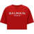 Balmain T-Shirt ROUGE/BLANC