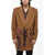 KIDSUPER Soft Fabric Double Breasted Coat Brown