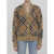 Burberry Cardigan In Check Wool BEIGE