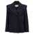 Victoria Beckham Victoria Beckham 'Pointed Shoulder' Coat BLUE