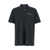 Ralph Lauren Black Polo Shirt With Classic Collar And Logo Lettering On The Front In Tech Fabric Man GREY