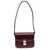 A.P.C. Mahogany Shoulder Bag With Gold Color Engraved Logo In Leather Woman Red