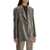 Golden Goose Houndstooth Blazer With Sequins BEIGE/BLACK/SAVVY RED