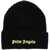 Palm Angels Fluorescent Logo Beanie BLACK YELLOW FLUO