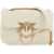 Pinko Love Baby Puff Quilt Bag BIANCO SETA-ANTIQUE GOLD