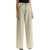 GIUSEPPE DI MORABITO Wide Leg Jeans With Rhinestones BEIGE