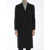 Lardini Double-Breasted Long Coat BLACK