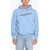 Diesel Red Tag Logo Embossed S-Ginn Hoodie* Light Blue