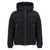 TATRAS 'Cassimaso' Black Down Jacket With Hood And Logo Lettering In Tech Fabric Man Black