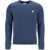 MAISON KITSUNÉ Fox Head Regular Fit Sweatshirt INK BLUE