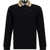 Burberry Long Sleeve Polo Shirt BLACK