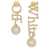 Off-White Logo Earrings GOLD