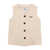 MSGM BRUSHED VIYELLA OVER GILET GIRL CREMA/CR White