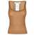 Max Mara Max Mara Top Leather Brown Brown