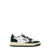 AUTRY Autry Medalist Low Two-Tone Sneakers In White And Mountain Green Leather WHITE