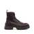 Moncler Moncler Hevea City Leather Lace-Up Boots BROWN