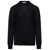 Jil Sander Black Crewneck Sweater With Long Sleeves In Wool Man Black