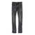 PURPLE BRAND Black Straight Five Pocket Jeans In Stretch Cotton Denim Man GREY