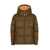 Palm Angels Palm Angels Hooded Down Jacket GREEN