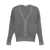 Liu Jo Liu Jo Grey Lurex Sweater With A V-Neck GREY