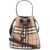 Burberry Mini Check Bucket Bag With Drawstring VNTG CHK MILITARY