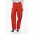 Marni Wool Loose-Fit Pants With Pleats Red