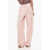 Alexander McQueen Pleated High-Waisted Wool Pants Pink