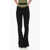 ANDREADAMO High-Waisted Knit Flared Pants With Cut-Out Details Black